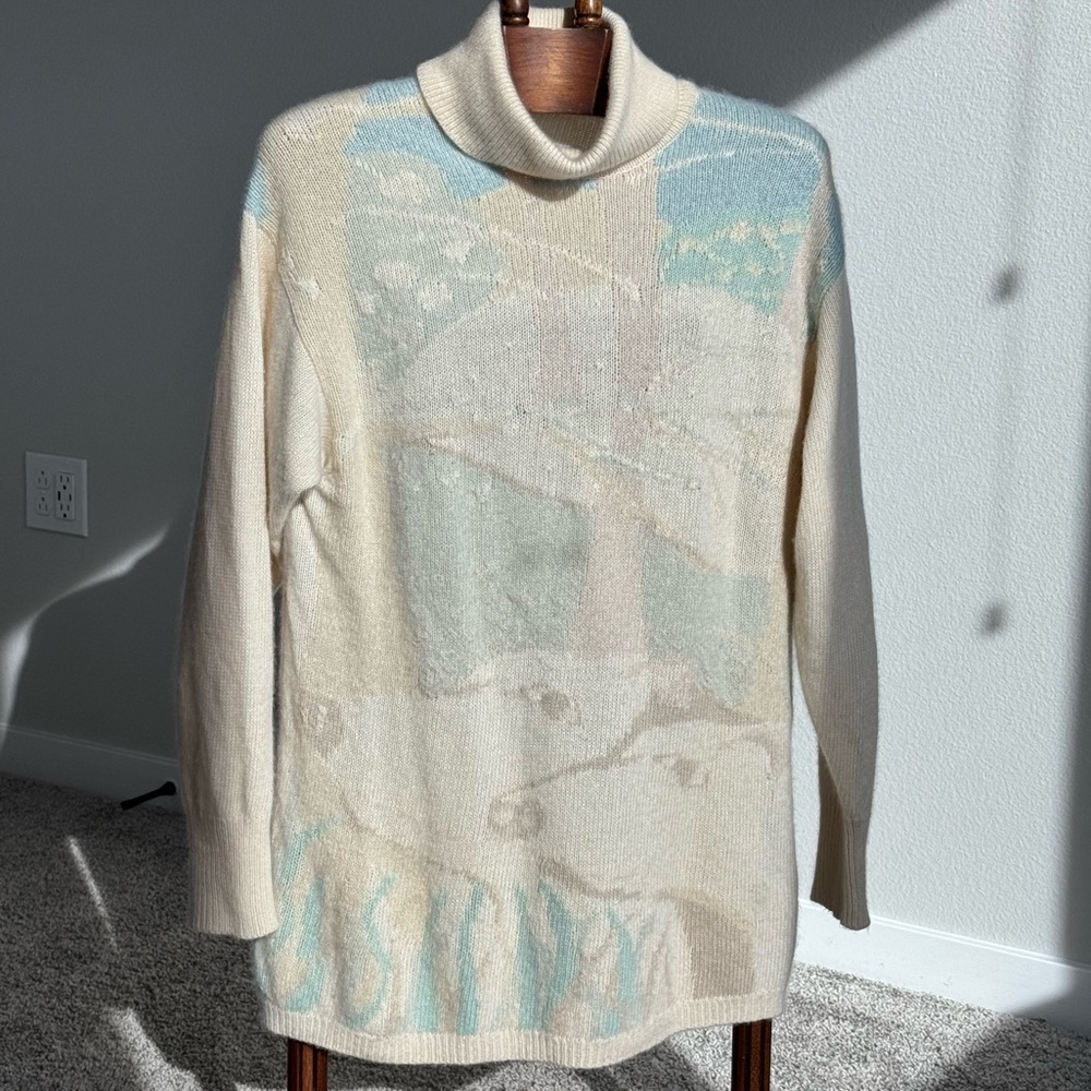 James Dalgiesh 100% Pure Scottish Cashmere Turtleneck Sweater Made in Scotland
